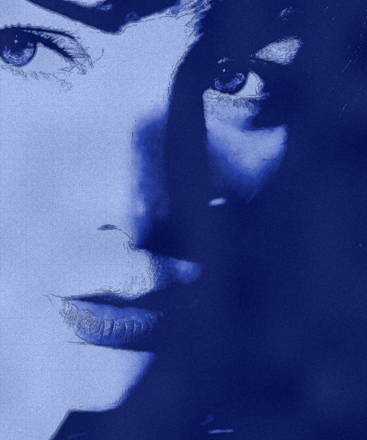 Cyanotype style example
