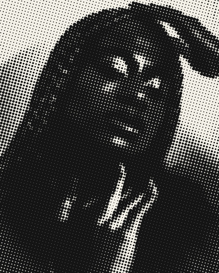 Halftone style example